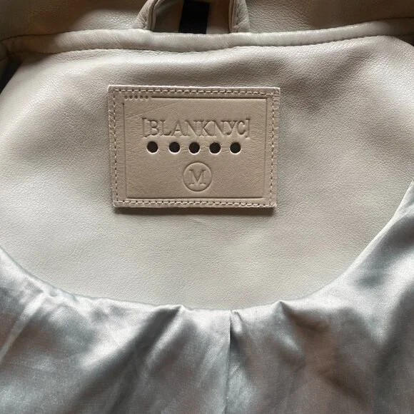 Blank NYC Sage Green Vegan Leather Motorcycle Jacket - Picture 4 of 5